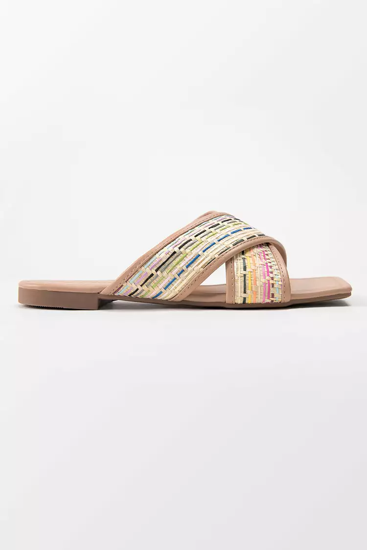 Cupshe Hidden Gem Woven Strap Slide Sandals 3 Cupshe Hidden Gem Woven Strap Slide Sandals - Image 3