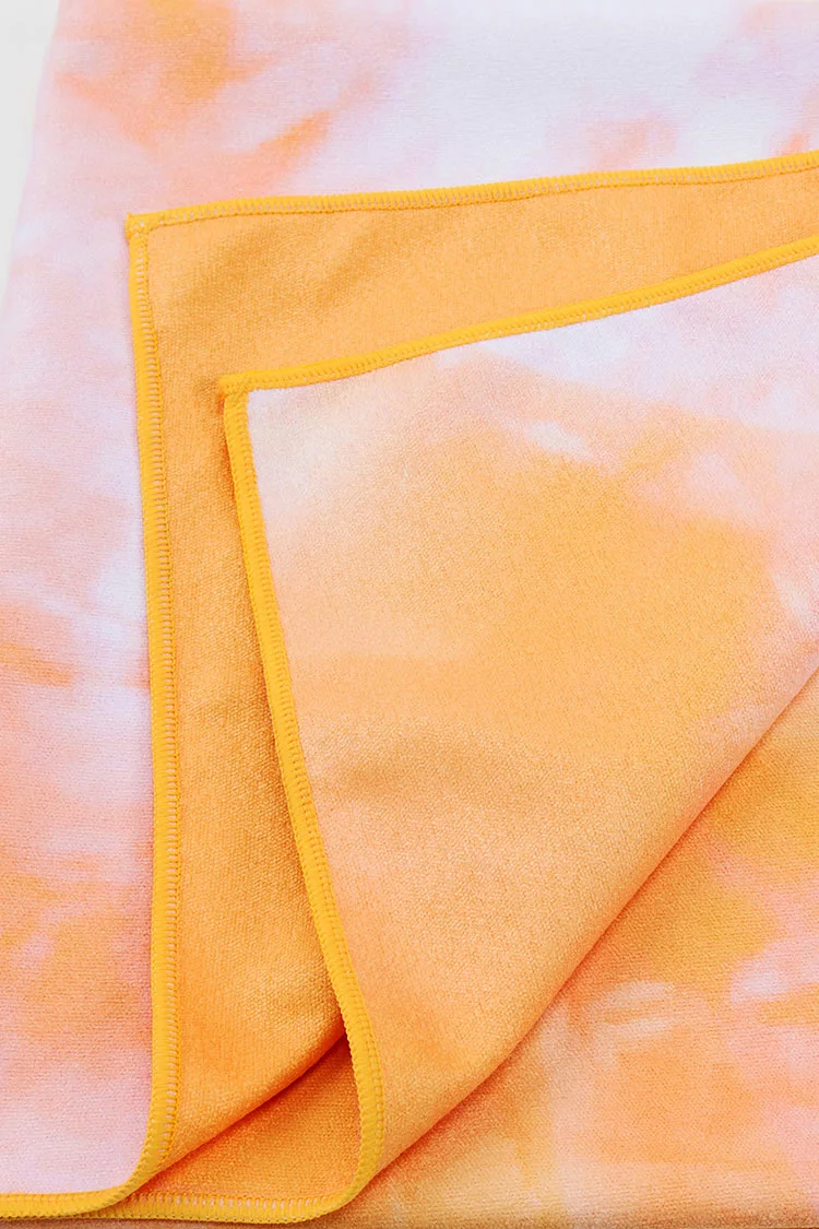 Cupshe Orange Sorbet Tie Dye Beach Blanket 4 Cupshe Orange Sorbet Tie Dye Beach Blanket - Image 4