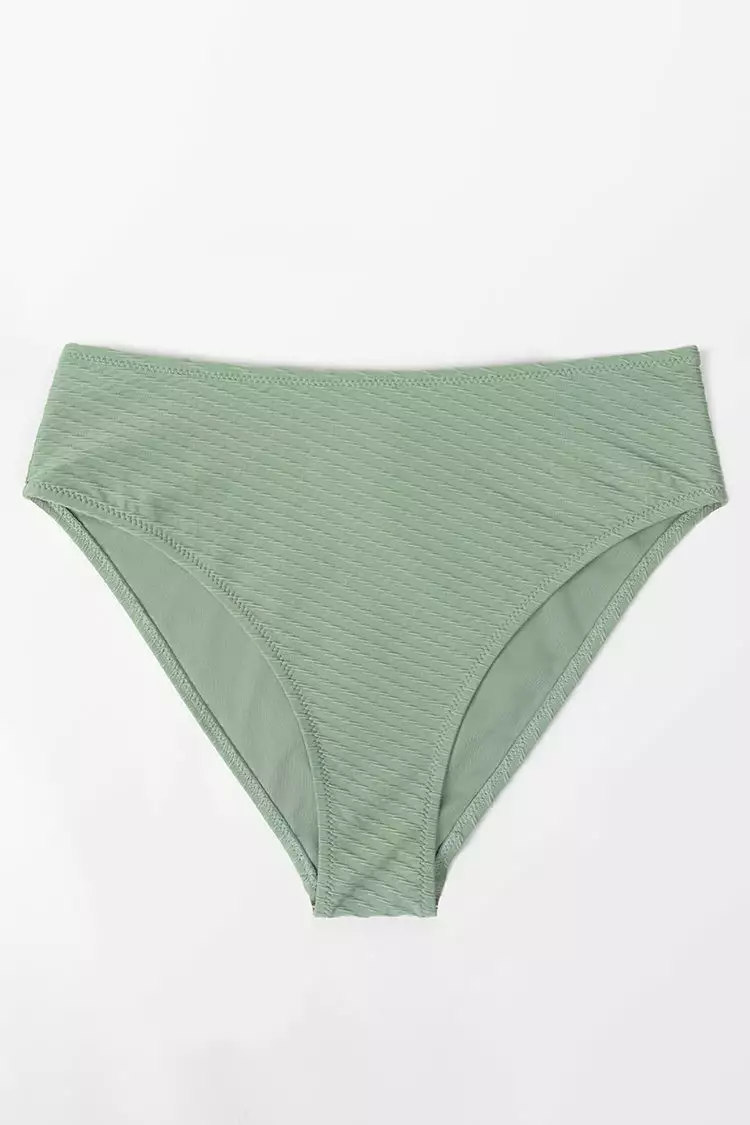 Cupshe Landry Textured High Waisted Bikini Bottom 3 Cupshe Landry Textured High Waisted Bikini Bottom - Image 3