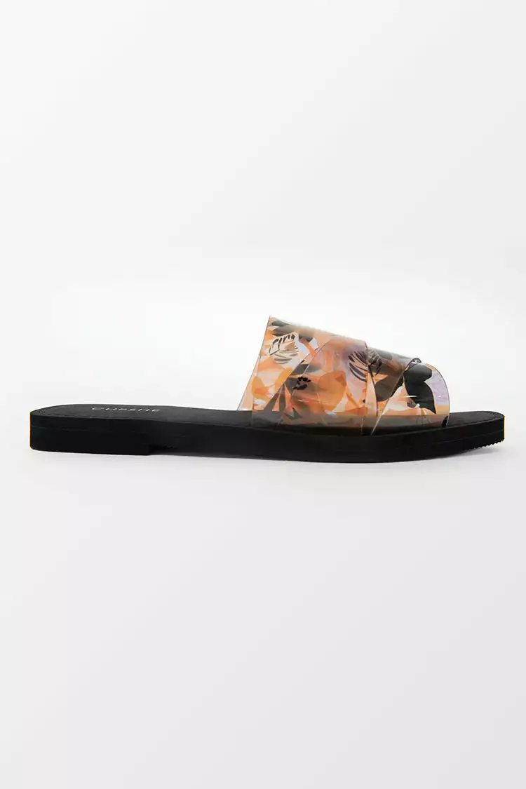 Cupshe Weekender Tropical Cross Strap Slide Sandals 3 Cupshe Weekender Tropical Cross Strap Slide Sandals - Image 3