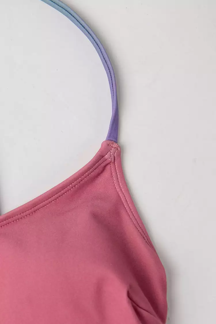 Cupshe Beachy Ombre Cross Back One Piece Swimsuit 3 Cupshe Beachy Ombre Cross Back One Piece Swimsuit - Image 3