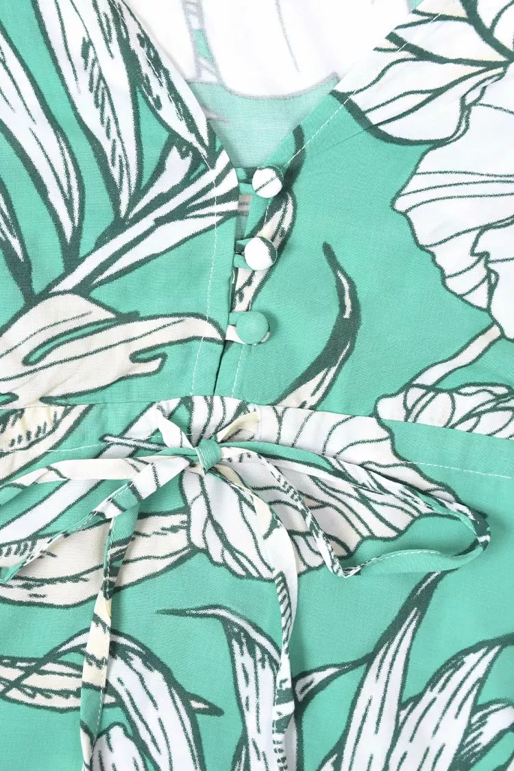 Cupshe Ariadne Tropical Ruffle Hem Dress 5 Cupshe Ariadne Tropical Ruffle Hem Dress - Image 5