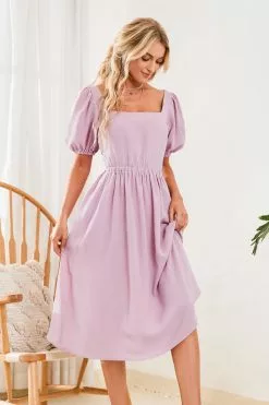 Cupshe Rachelle Square Neck Fitted Waisted Bubble Sleeve A-Shape Dress 5 Cupshe Rachelle Square Neck Fitted Waisted Bubble Sleeve A-Shape Dress -Deals Cupshe Store 3 aadfdc89 d40f 45f5 83da b5170b58019f