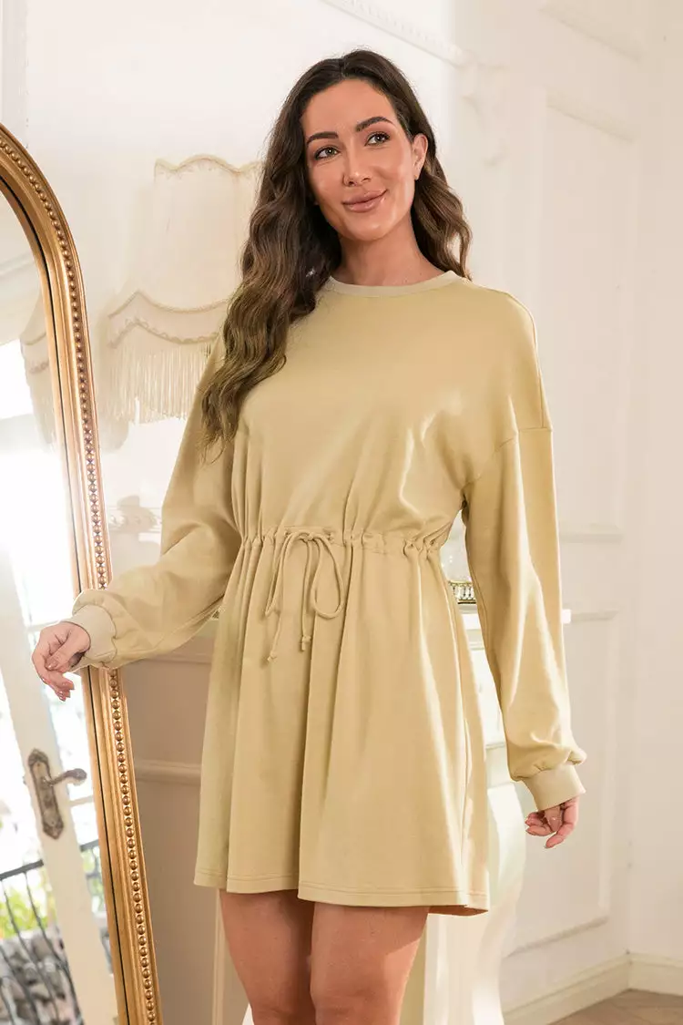 Cupshe Aiyana Drop Shoulder Elastic Waist Dress 3 Cupshe Aiyana Drop Shoulder Elastic Waist Dress - Image 3