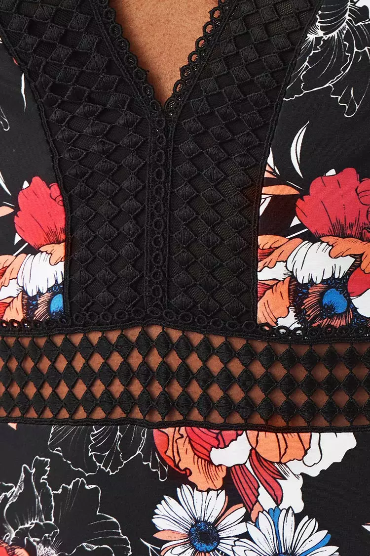 Cupshe Marina Floral One Piece Swimsuit 3 Cupshe Marina Floral One Piece Swimsuit - Image 3