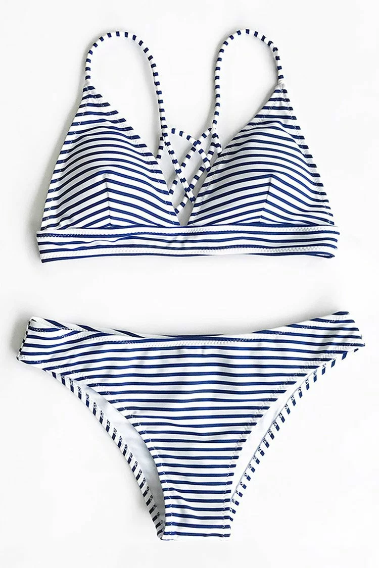 Cupshe Hit Summer Stripe Bikini Set 3 Cupshe Hit Summer Stripe Bikini Set - Image 3