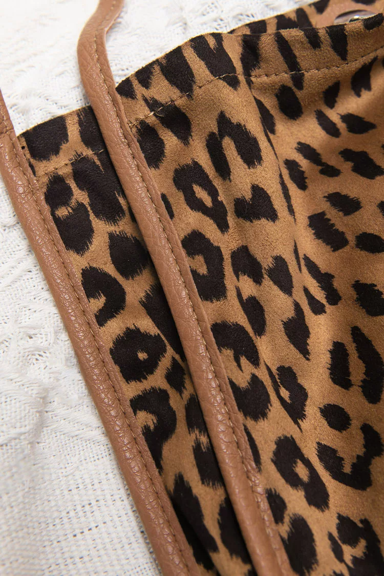 Cupshe Leopard Brown Double Handle Shoulder Bag 3 Cupshe Leopard Brown Double Handle Shoulder Bag - Image 3