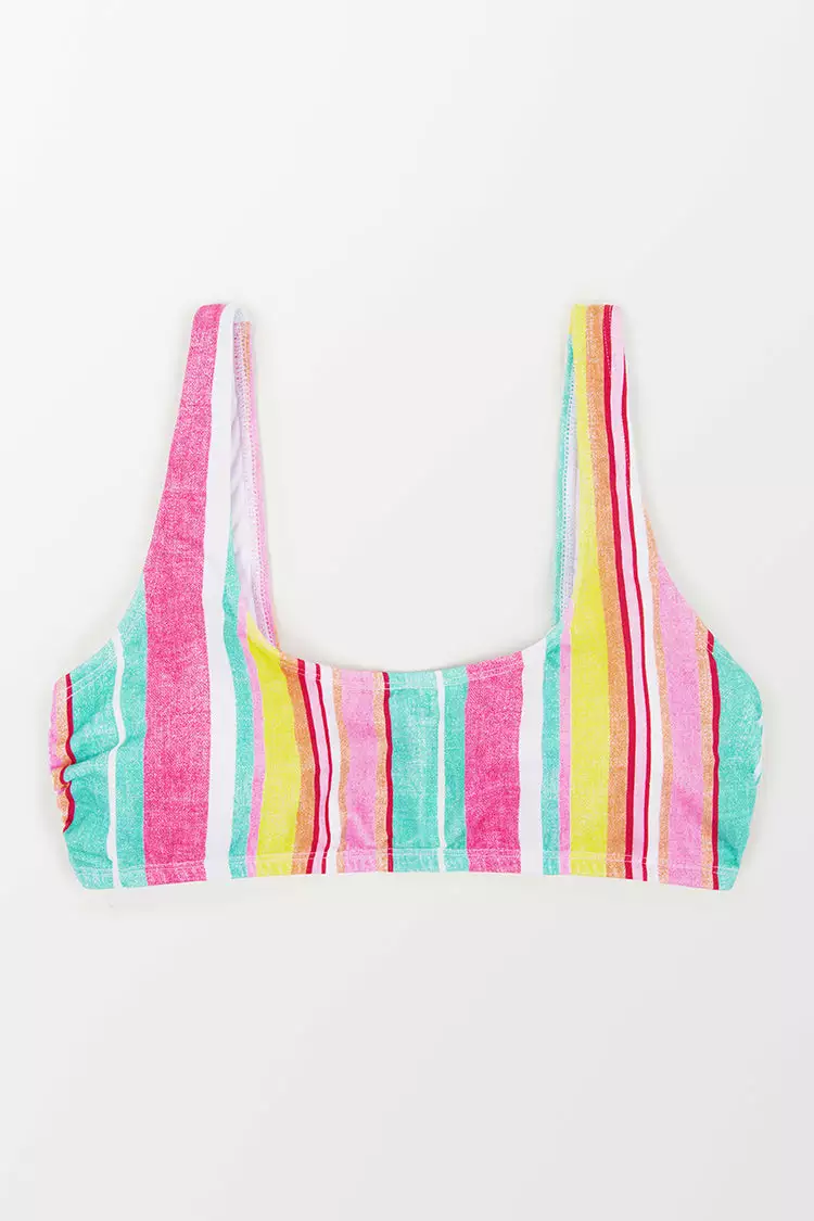 Cupshe Soleil Stripe Bralette Bikini Top 3 Cupshe Soleil Stripe Bralette Bikini Top - Image 3