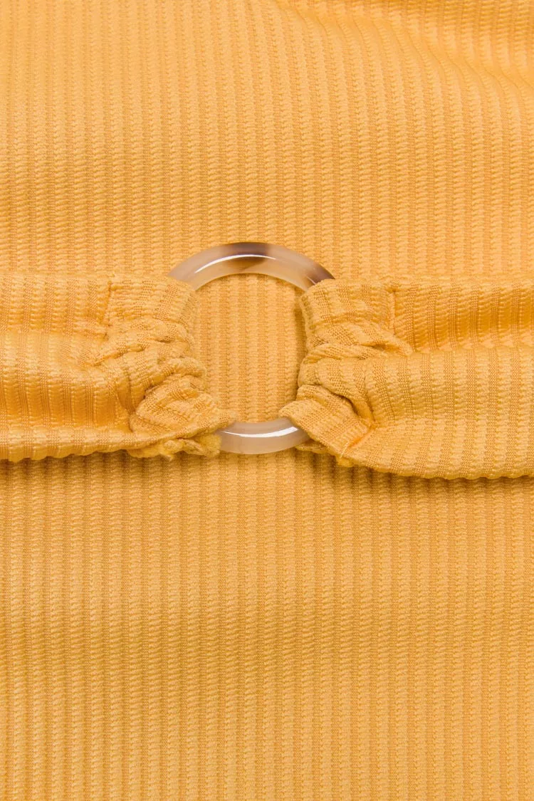 Cupshe Lizbeth Rib O-ring Belted One Piece Swimsuit 5 Cupshe Lizbeth Rib O-ring Belted One Piece Swimsuit - Image 5