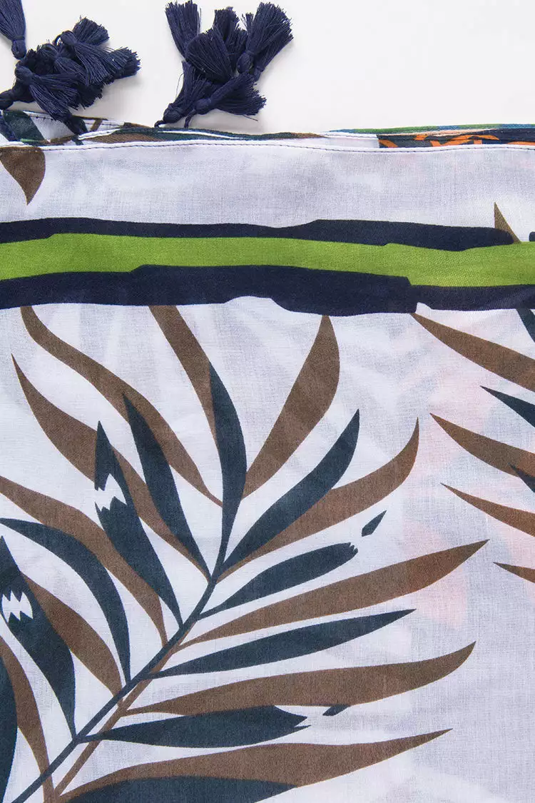 Cupshe Leighton Tropical Tassel Sarong 5 Cupshe Leighton Tropical Tassel Sarong - Image 5