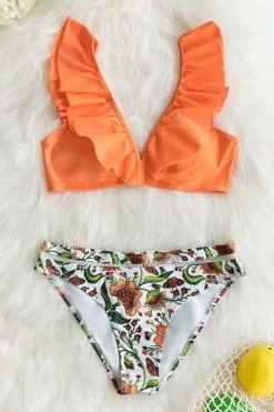 Cupshe Orange Ruffle Bikini with Floral Bottom 6 Cupshe Orange Ruffle Bikini with Floral Bottom -Deals Cupshe Store 3 c98b4bcc 0092 460e bc8c 8c1298f9f02d