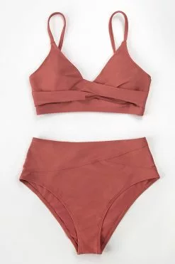 Cupshe Marsala Twist High Waisted Bikini 6 Cupshe Marsala Twist High Waisted Bikini -Deals Cupshe Store 3 cbe456ce c4e5 4f0d 848d 056e9622a323
