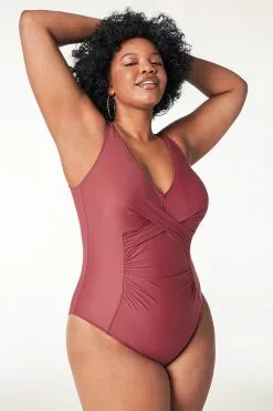 Cupshe Marsala V-Neckline Plus Size One Piece Swimsuit 9 Cupshe Marsala V-Neckline Plus Size One Piece Swimsuit -Deals Cupshe Store 3 ccd71def 2ff0 4231 b925 73d215d7181f