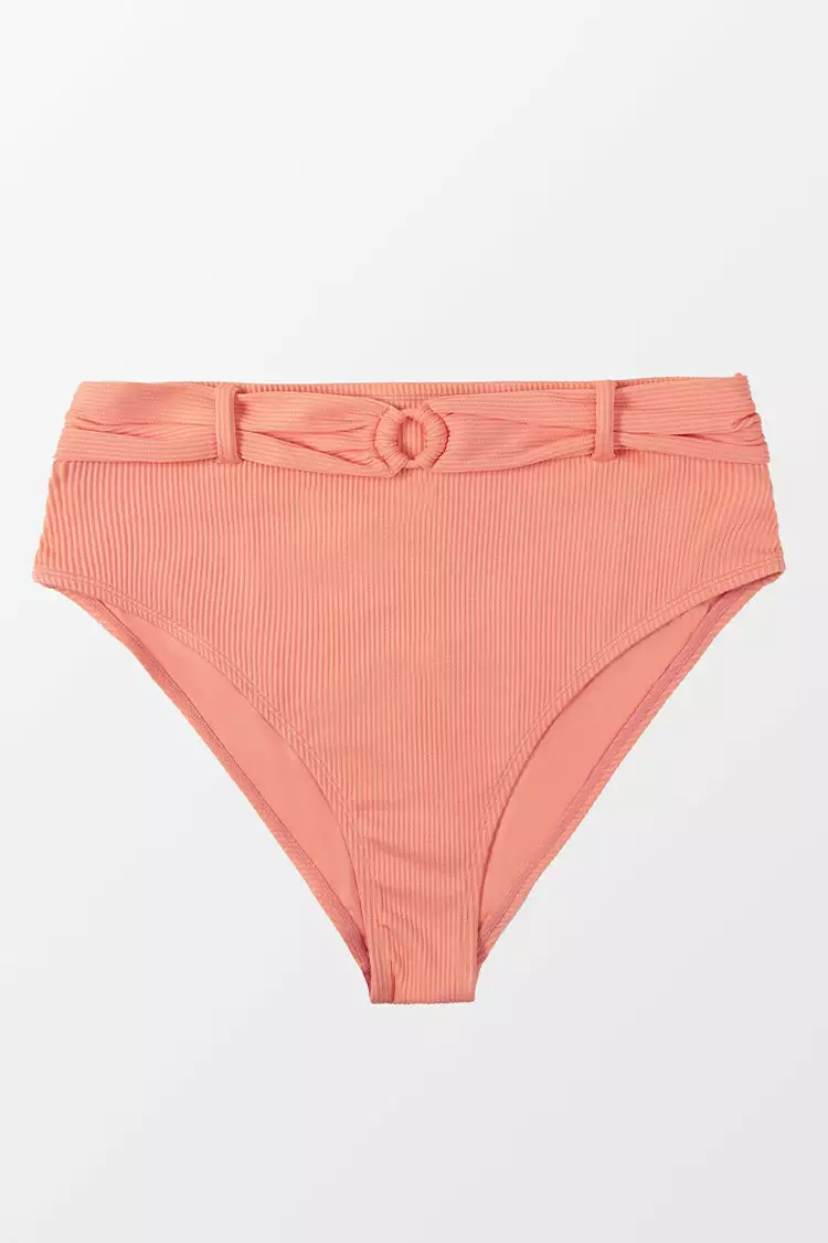 Cupshe Janet O-ring Belt High Waisted Plus Size Bikini Bottom 3 Cupshe Janet O-ring Belt High Waisted Plus Size Bikini Bottom - Image 3