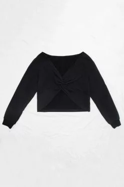 Cupshe Private Island Black V-neck Twist Long Sleeve Sweatshirt 9 Cupshe Private Island Black V-neck Twist Long Sleeve Sweatshirt -Deals Cupshe Store 3 d486e9c8 29ee 48ef aa32 2577a0026082