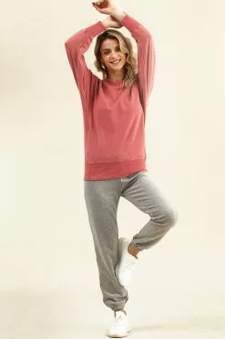 Cupshe High Dive Red Oversized Sweatshirt -Deals Cupshe Store 3 d4b847c3 f471 4109 8b47 18896f49b18e