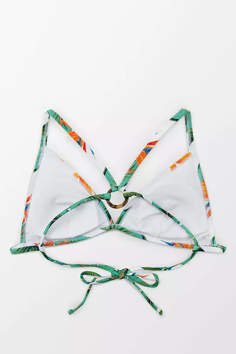 Cupshe Juniper Leafy Crisscross Bikini Top 4 Cupshe Juniper Leafy Crisscross Bikini Top - Image 4