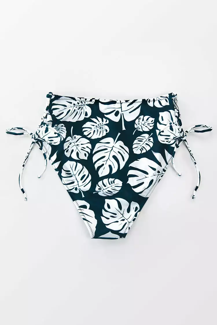 Cupshe Cute Leafy High Waisted Bikini Bottom 4 Cupshe Cute Leafy High Waisted Bikini Bottom - Image 4