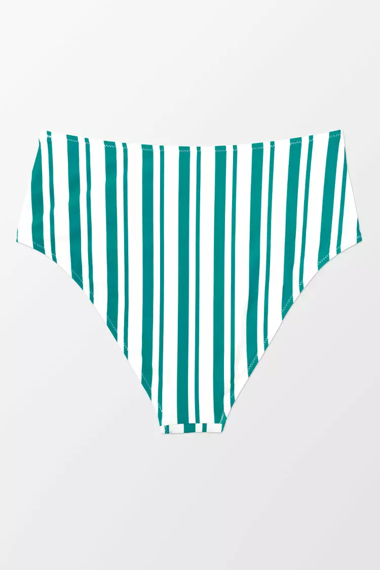 Cupshe Aubree Stripe High Waisted Bikini Bottom 4 Cupshe Aubree Stripe High Waisted Bikini Bottom - Image 4