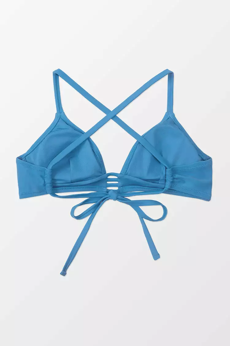 Cupshe Peyton Hollow Out Criss Cross Back Tie Bikini Top 4 Cupshe Peyton Hollow Out Criss Cross Back Tie Bikini Top - Image 4