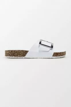 Cupshe Beachwood White Buckle Strap Slide Sandals -Deals Cupshe Store 3 e077e48d 1d56 47ab 905a faec2717dac4