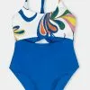 Cupshe Girls' Swirlwind Cutout One Piece Swimsuit