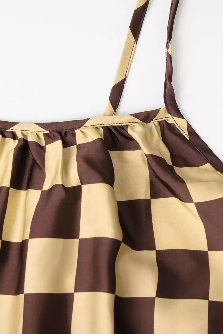 Cupshe Jazmyne Checkered Backless Slip Dress 3 Cupshe Jazmyne Checkered Backless Slip Dress - Image 3