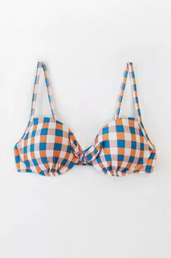 Cupshe Tricolored Plaid Knotted Bikini Top -Deals Cupshe Store 3 e9e863b9 eb8d 4309 9556 5e9cbcba2d12