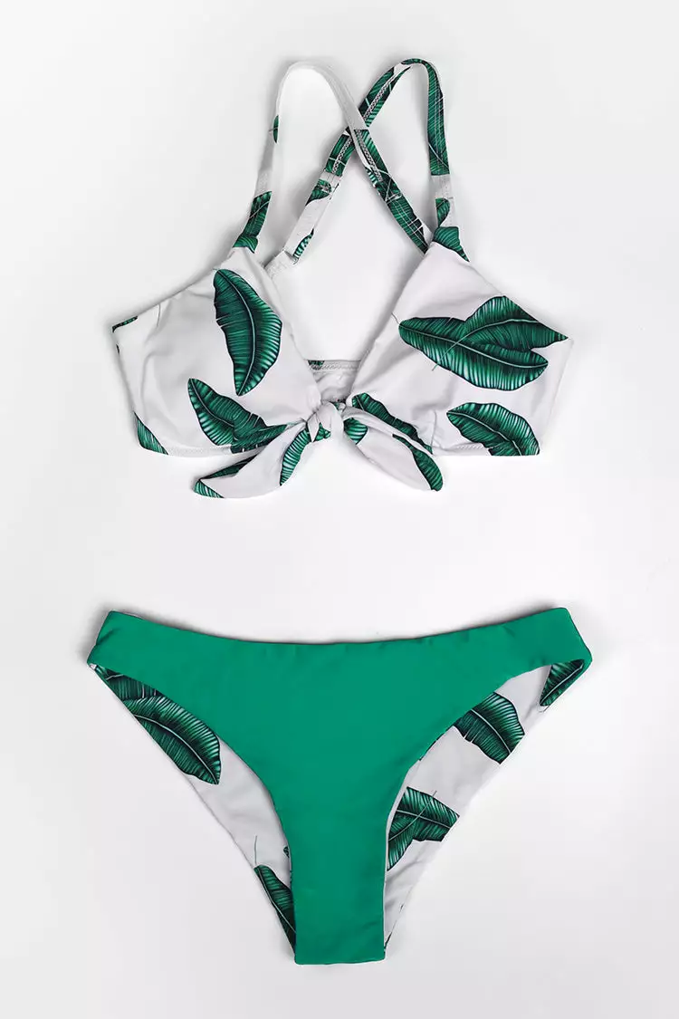 Cupshe Leaves Print Bowknot Bikini 3 Cupshe Leaves Print Bowknot Bikini - Image 3