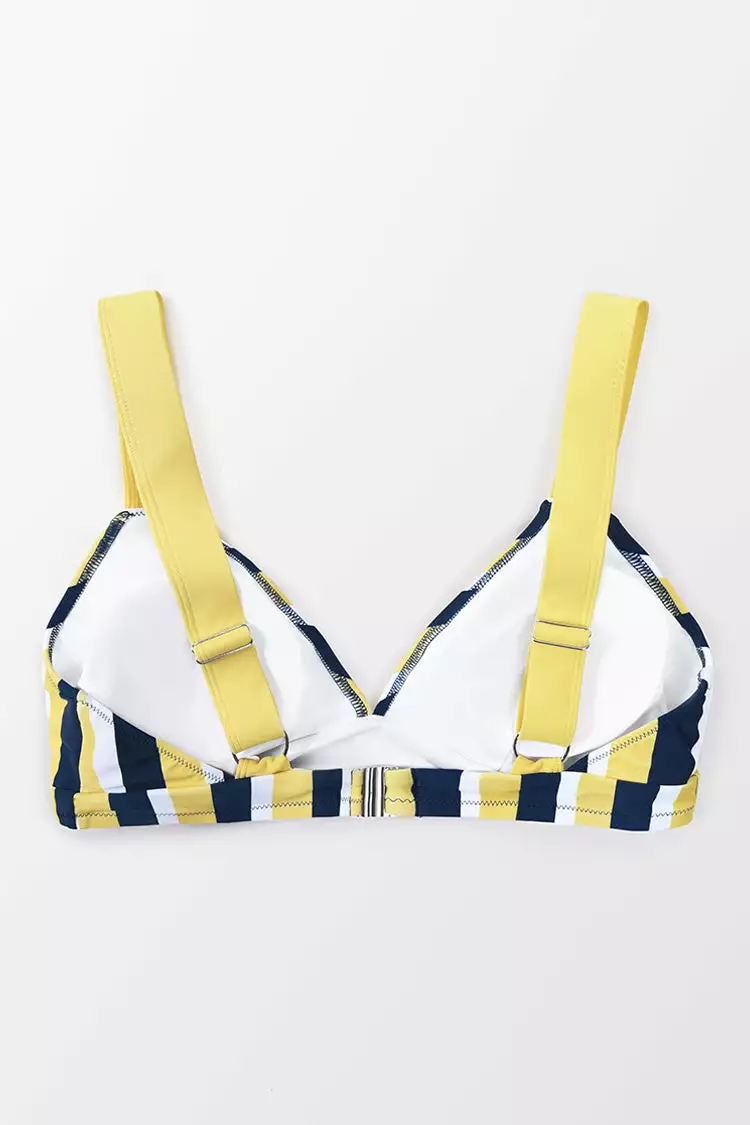 Cupshe Michelle Striped Plus Size Bikini Top 4 Cupshe Michelle Striped Plus Size Bikini Top - Image 4