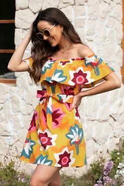 Cupshe Marlene Floral Ruffle Off Shoulder Dress 6 Cupshe Marlene Floral Ruffle Off Shoulder Dress -Deals Cupshe Store 3 f339082c cd08 4f18 a115 918ff83a7491