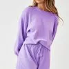 Cupshe Daisie Purple Top And Drawstring Shorts Set