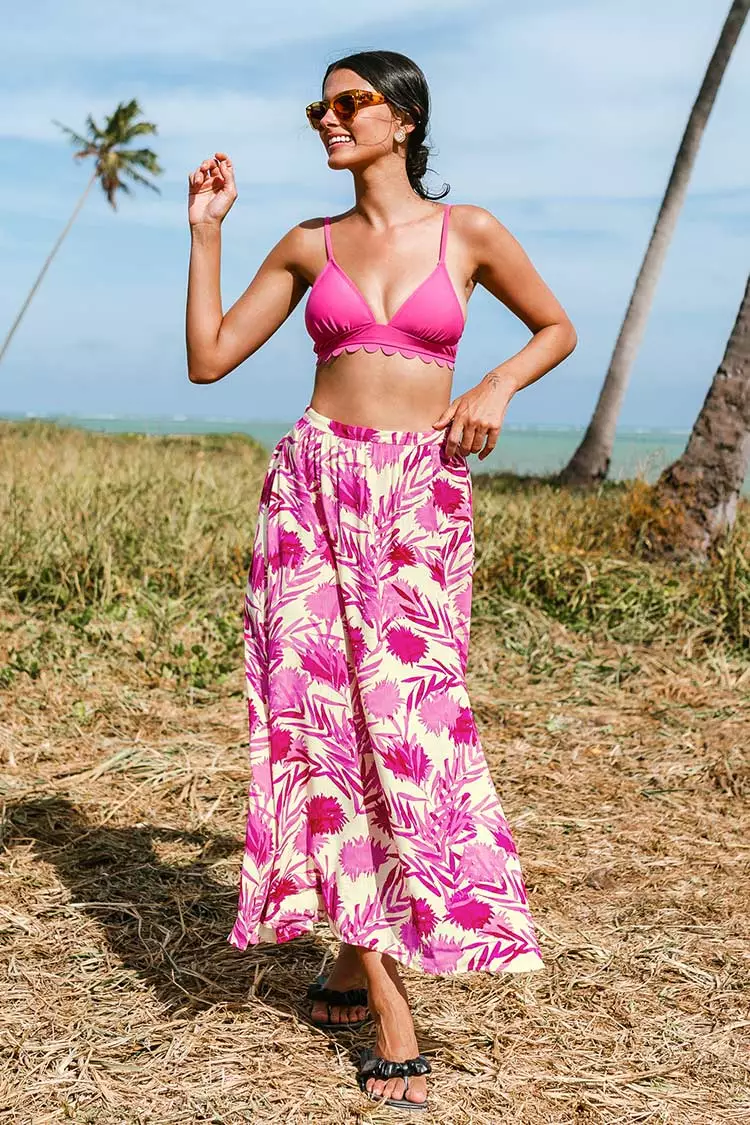 Cupshe Makenna Leafy Split Skirt 3 Cupshe Makenna Leafy Split Skirt - Image 3