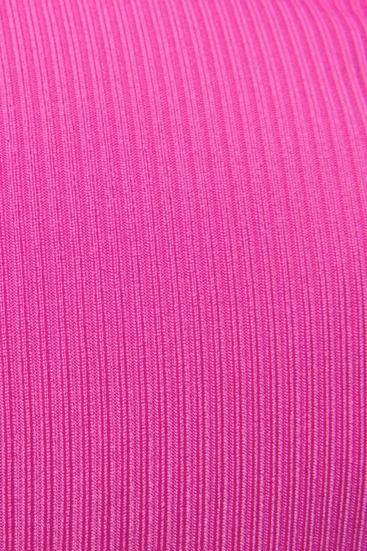 Cupshe Dasia Pink O-ring Back Tie Ruched Bikini 3 Cupshe Dasia Pink O-ring Back Tie Ruched Bikini - Image 3