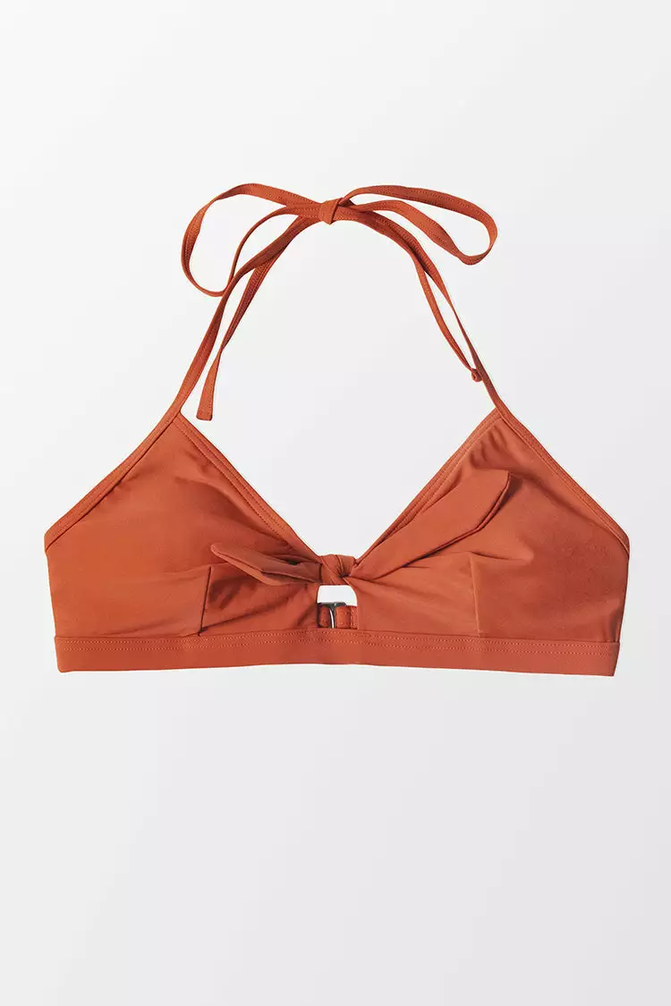Cupshe Meaghan Knot Halter Bikini Top 3 Cupshe Meaghan Knot Halter Bikini Top - Image 3