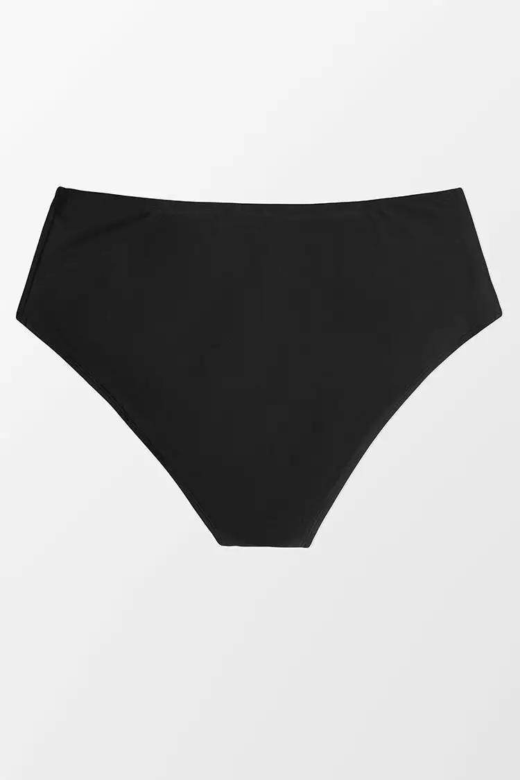 Cupshe Amiyah Black Plus Size Bikini Bottom 4 Cupshe Amiyah Black Plus Size Bikini Bottom - Image 4