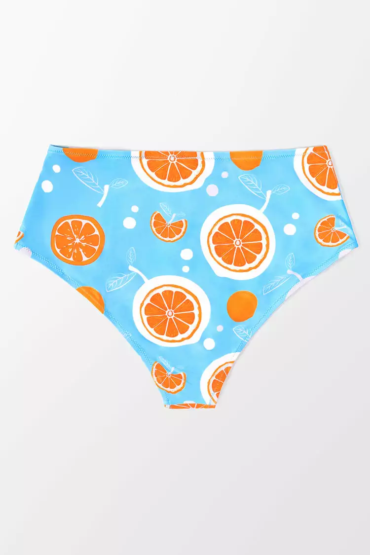 Cupshe Karlee Fruit Print High Waisted Plus Size Bikini Bottom 4 Cupshe Karlee Fruit Print High Waisted Plus Size Bikini Bottom - Image 4