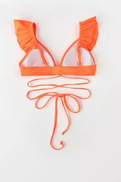 Cupshe Neon Orange Ruffle Shoulder Bikini Top -Deals Cupshe Store 4 084f19d3 495e 43a5 9a52 9ef9dff51b5d
