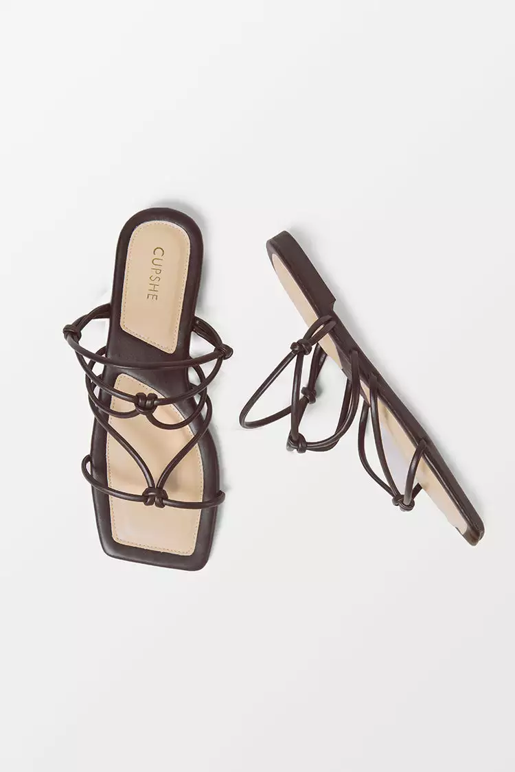 Cupshe Flirt Square Toe Double-strap Sandals 4 Cupshe Flirt Square Toe Double-strap Sandals - Image 4