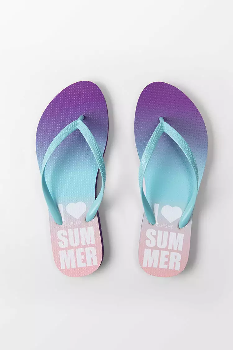 Cupshe Summer Love Gradient Flip Flops 5 Cupshe Summer Love Gradient Flip Flops - Image 5