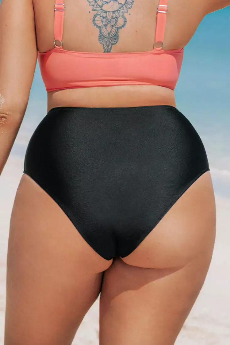Cupshe Ana High Waisted Plus Size Bikini Bottom 2 Cupshe Ana High Waisted Plus Size Bikini Bottom - Image 2