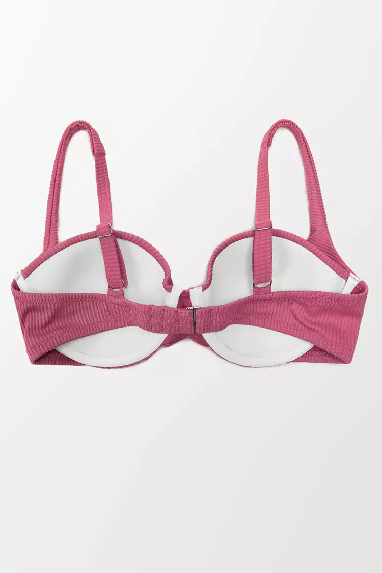 Cupshe Carson Rib Underwire Bikini Top 4 Cupshe Carson Rib Underwire Bikini Top - Image 4