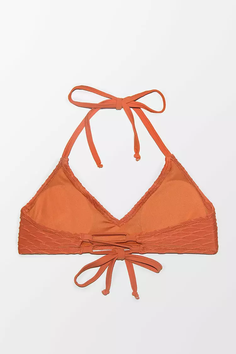 Cupshe Eloise Textured Halter Bikini Top 4 Cupshe Eloise Textured Halter Bikini Top - Image 4