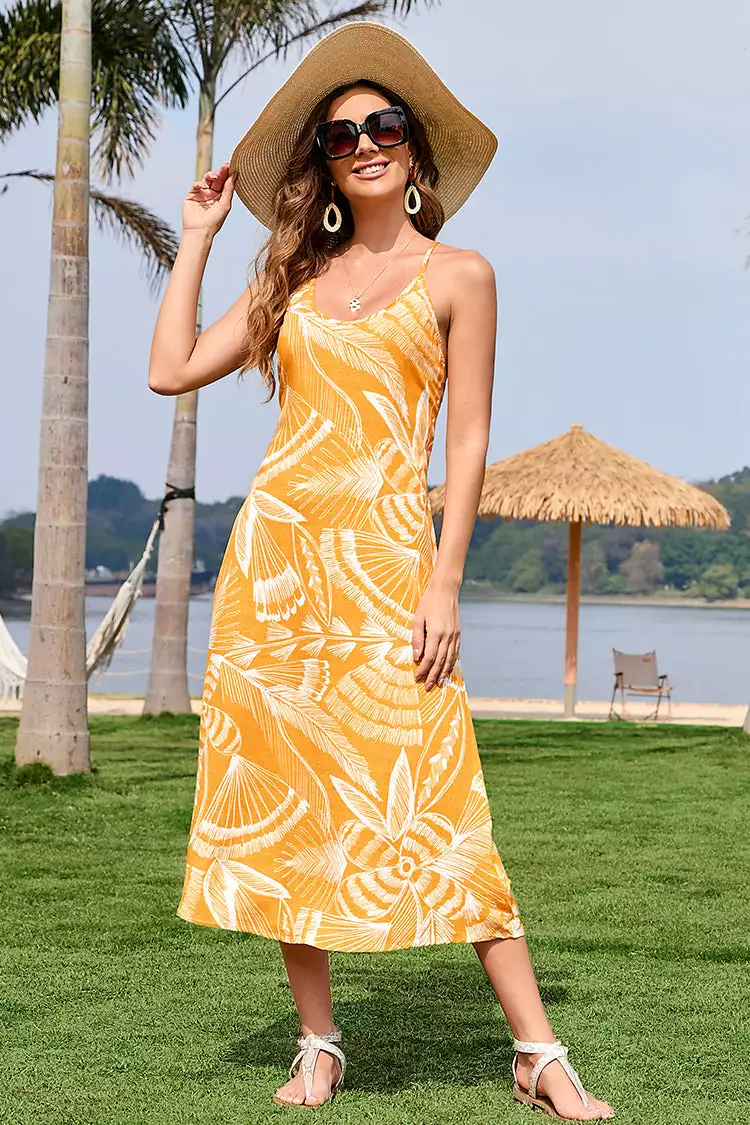 Cupshe Joanna Floral Crisscross Maxi Dress 4 Cupshe Joanna Floral Crisscross Maxi Dress - Image 4