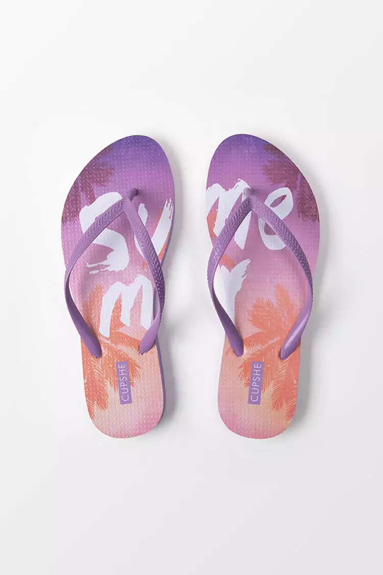 Cupshe Sunburst Summer Print Flip Flops 4 Cupshe Sunburst Summer Print Flip Flops - Image 4
