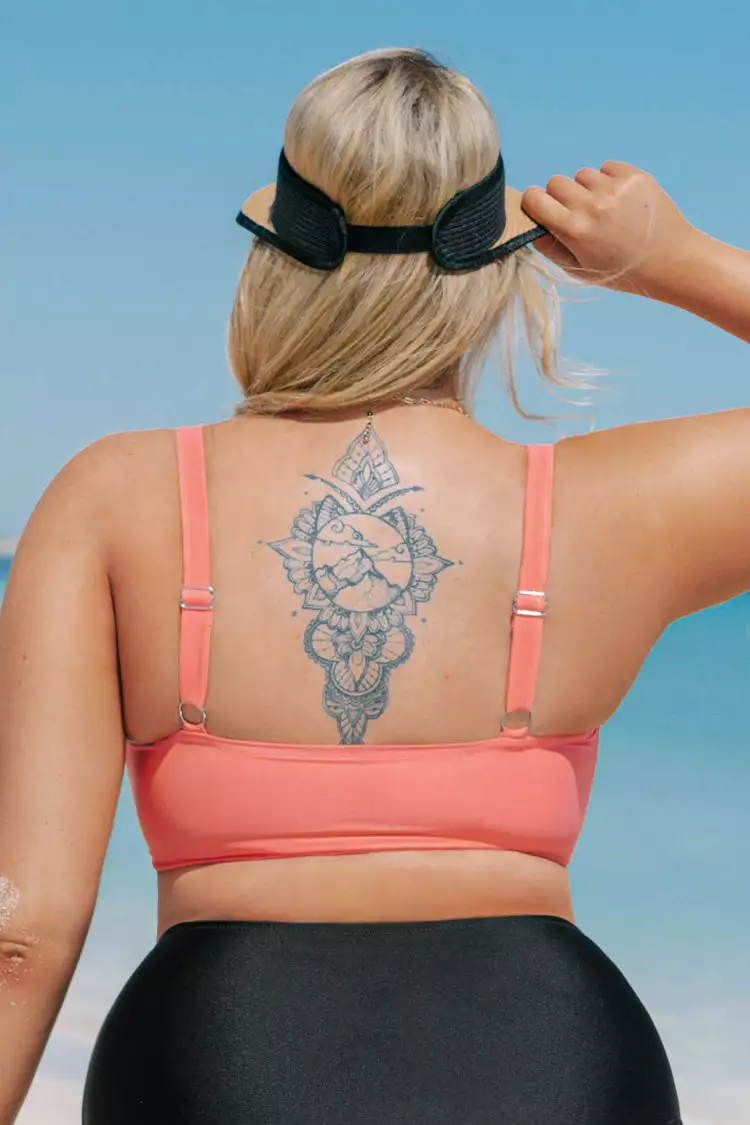 Cupshe Ana Ruched Plus Size Bikini Top 2 Cupshe Ana Ruched Plus Size Bikini Top - Image 2