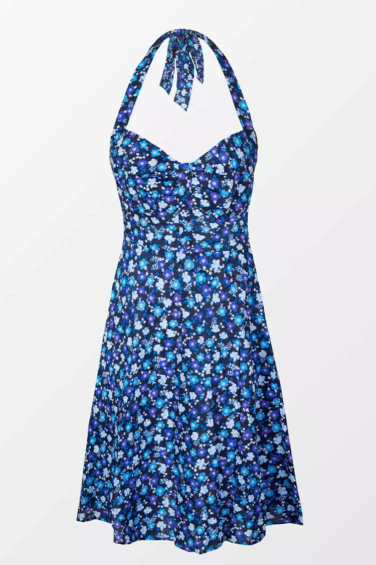 Cupshe Miramar Ditsy Halter Neck Backless Dress 4 Cupshe Miramar Ditsy Halter Neck Backless Dress - Image 4