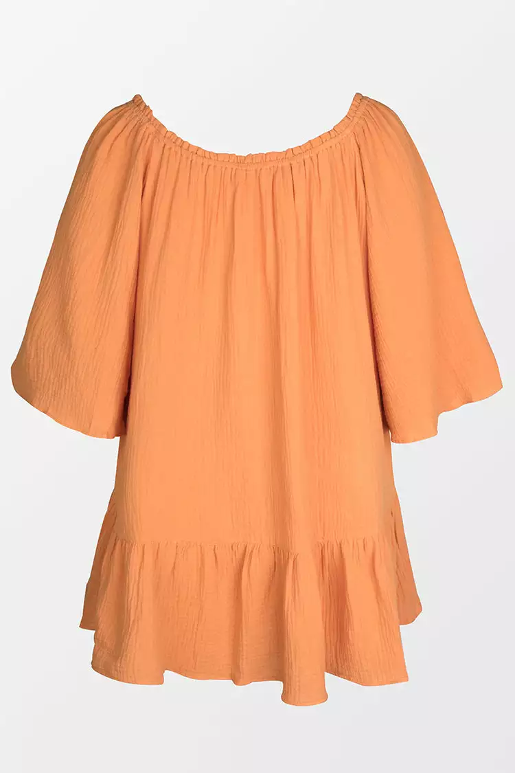 Cupshe Sarina Round Neckline Ruffled Cover Up 4 Cupshe Sarina Round Neckline Ruffled Cover Up - Image 4