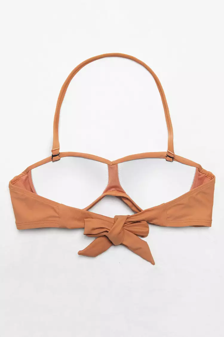 Cupshe Brylee Twist Bandeau Back Tie Bikini Top 4 Cupshe Brylee Twist Bandeau Back Tie Bikini Top - Image 4