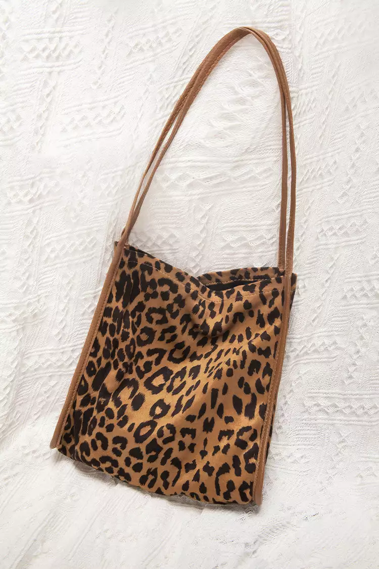 Cupshe Leopard Brown Double Handle Shoulder Bag 4 Cupshe Leopard Brown Double Handle Shoulder Bag - Image 4
